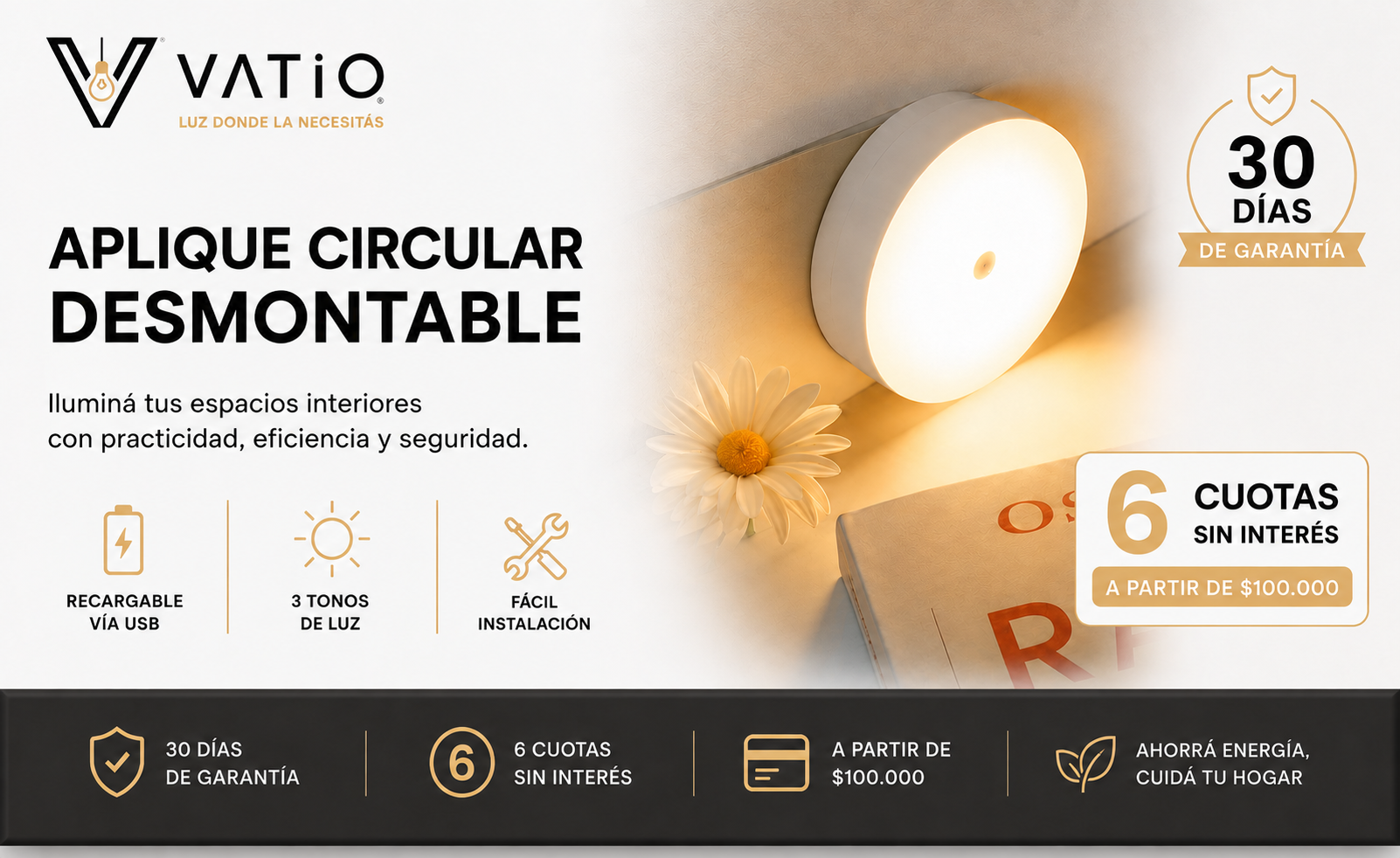 Aplique Moderno LED